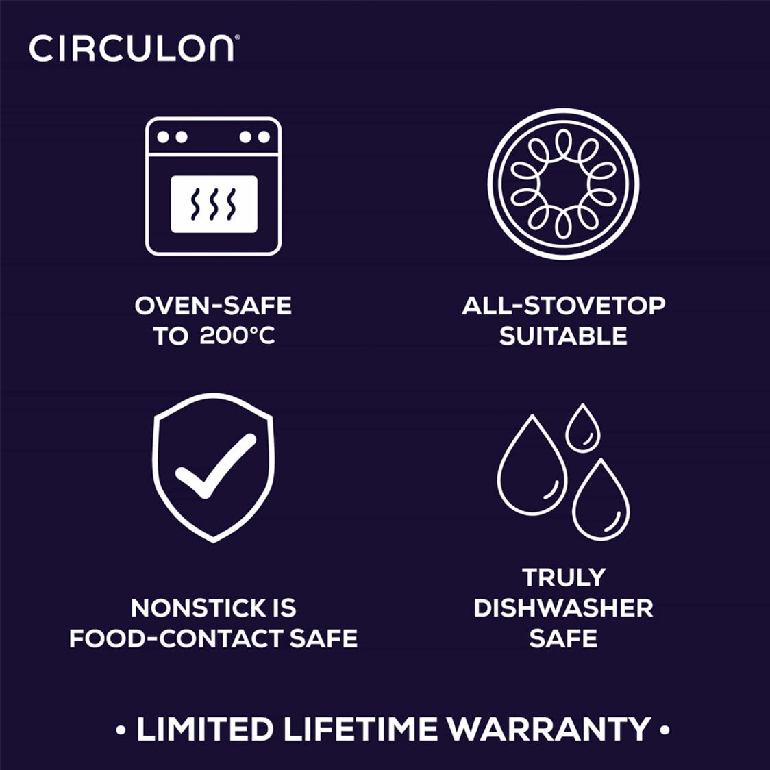 Circulon ScratchDefense A1 26cm/4.3L Covered Chef's Pan with Helping Handle