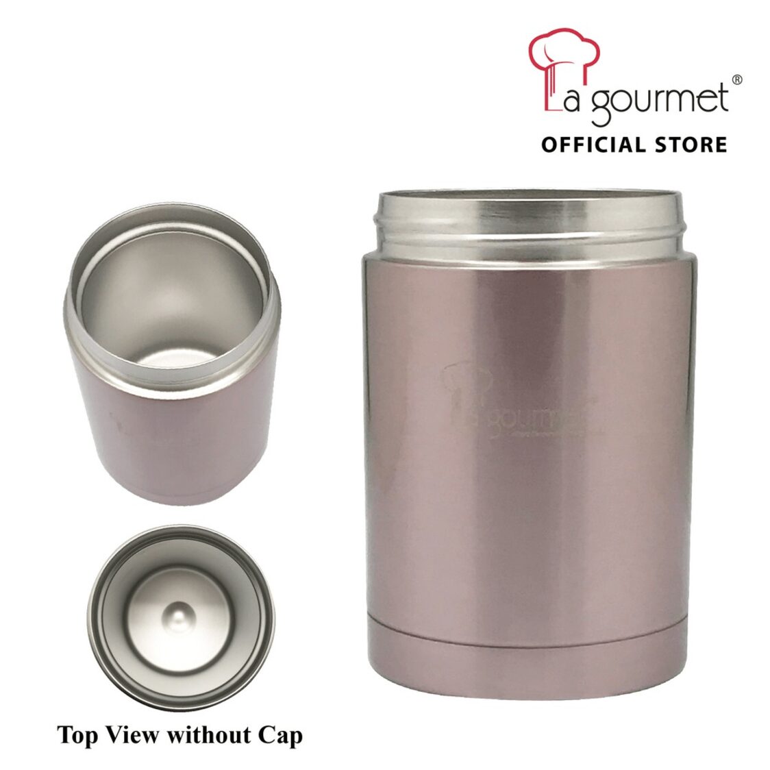 La Gourmet Sakura 0.5L Flask + 0.58L Food Jar Thermalware Set LGSA302755