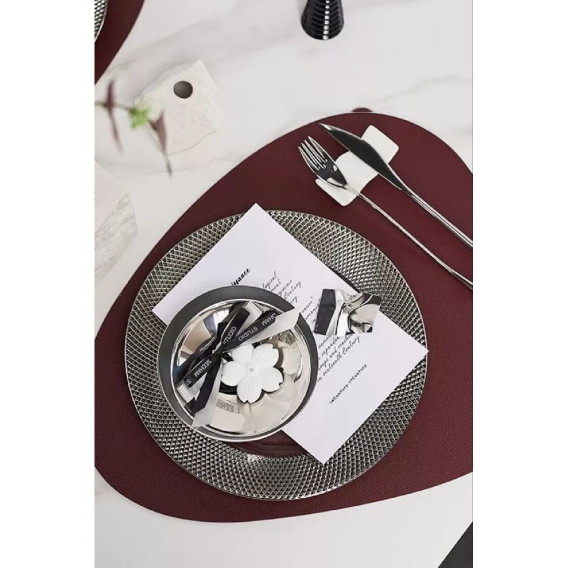 J. Rapee Litchi Placemat Red