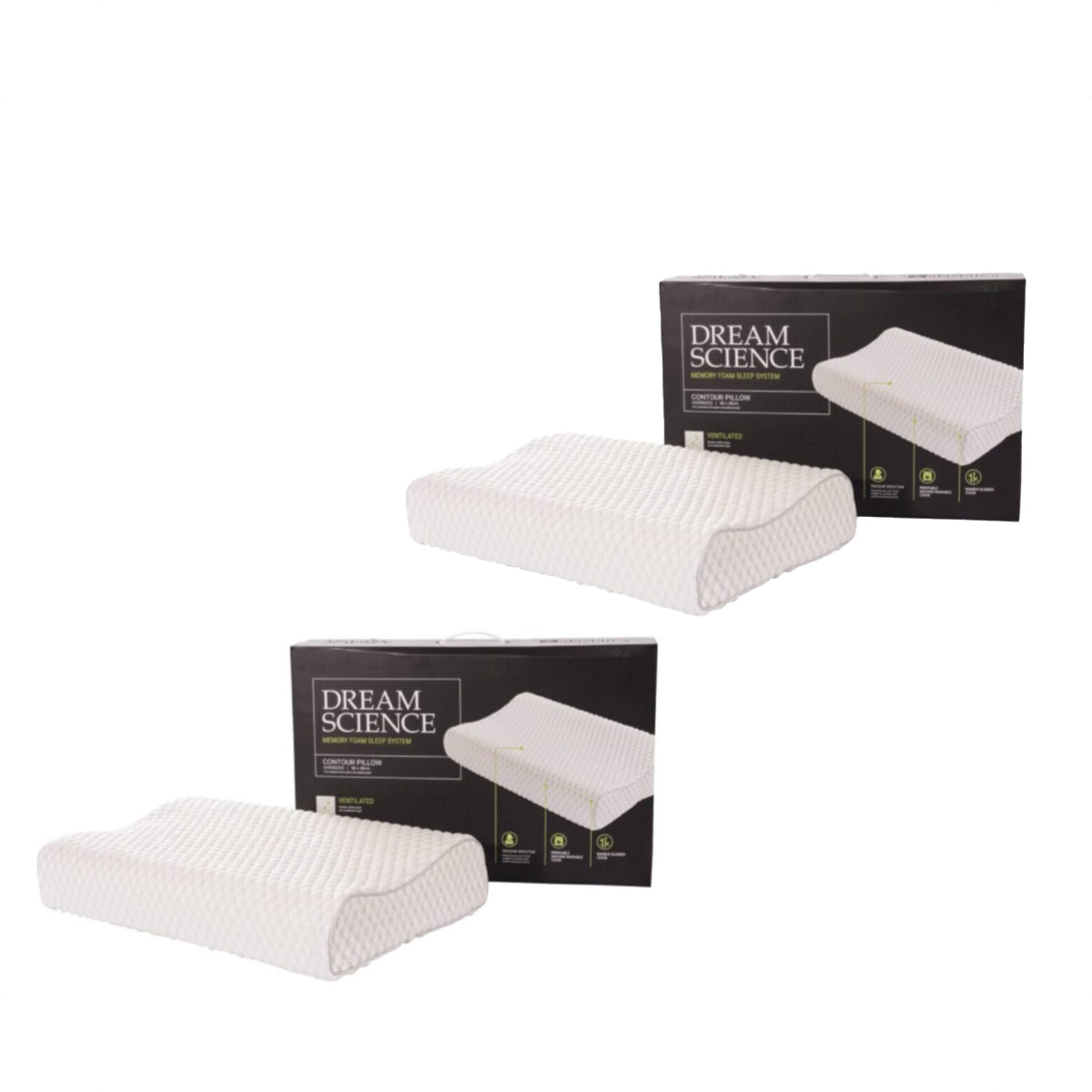 Dream Science Memory Foam Contour Pillow 2 for $100