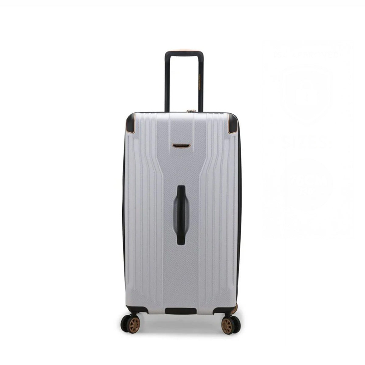 Travelers Choice 30 White Trunk Spinner Luggage