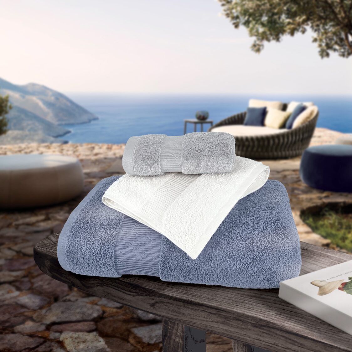 Charles Millen Signature Collection Egyptian Cotton Bath Towel – MAIA (VOIAGE series)