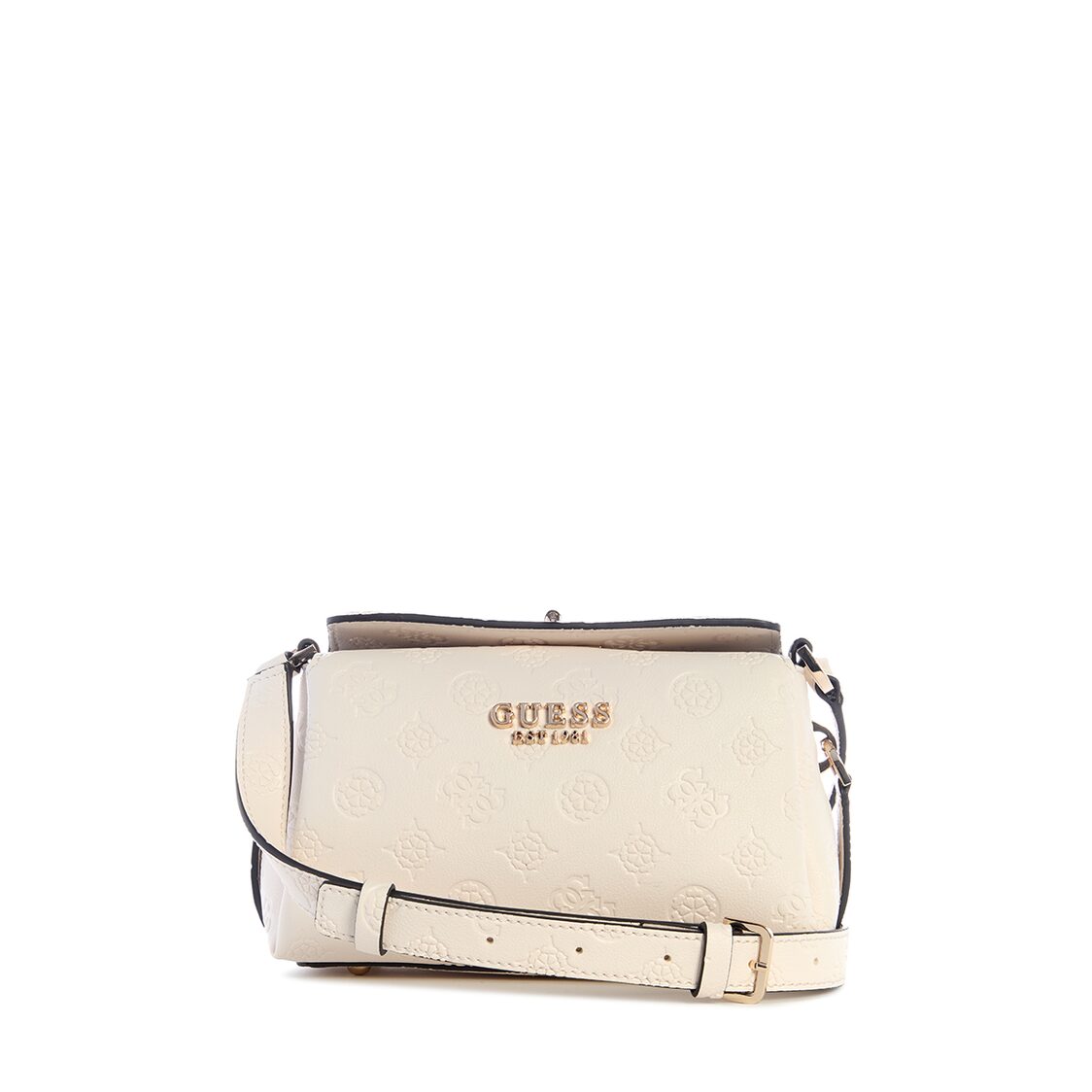 Guess Phoebe Mini Crossbody Bag - Off White Logo