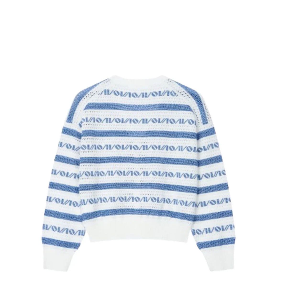 Voice Of Voices Logo Pattern V Neck Cardign Blue