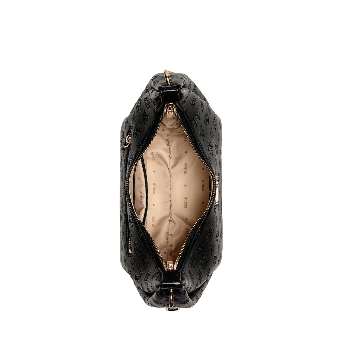 Guess Phoebe Hobo Shoulder Bag - Black Logo