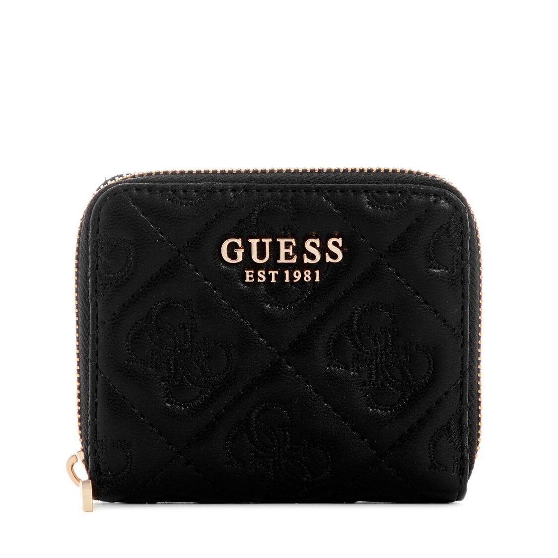 Guess Adelasia Slg Small Zip Around,Black