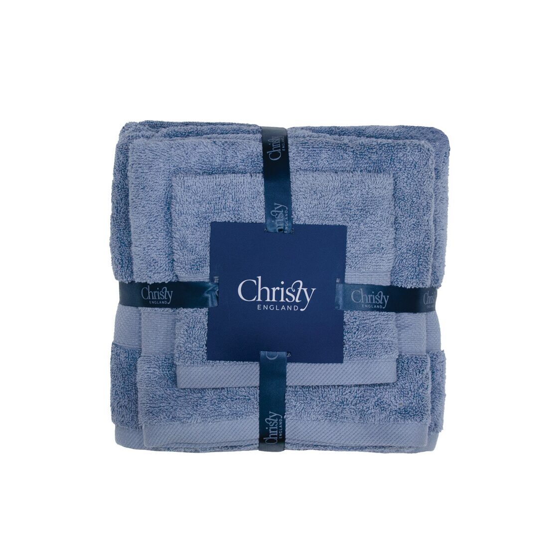 Christy 100% Combed Cotton 4pc (Face,Sports,Bath Towel & Terry Mat) Bundle Set