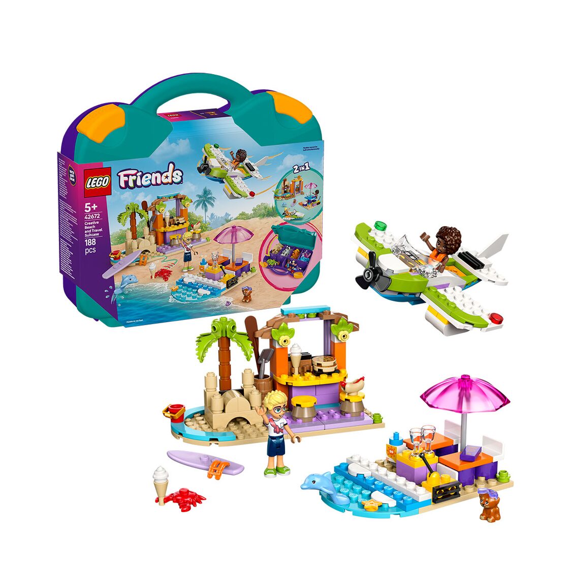 LEGO 42672 Creative Beach and Travel Suitcase