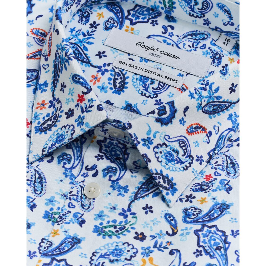Coupe Cousu Short Sleeve Shirt, Print CCSSE318-PRINT