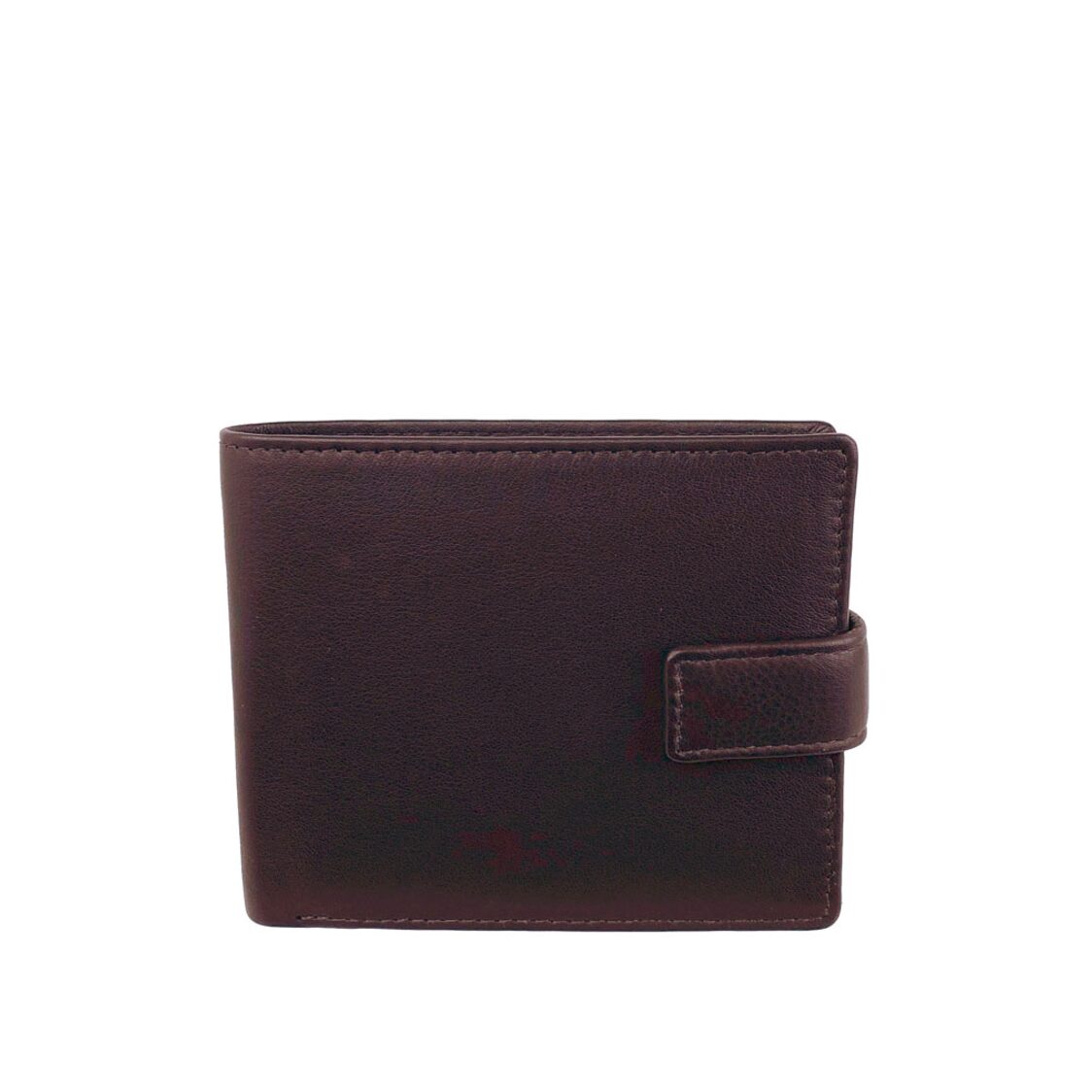 Genuine Leather Bi-Fold With Snap Closure