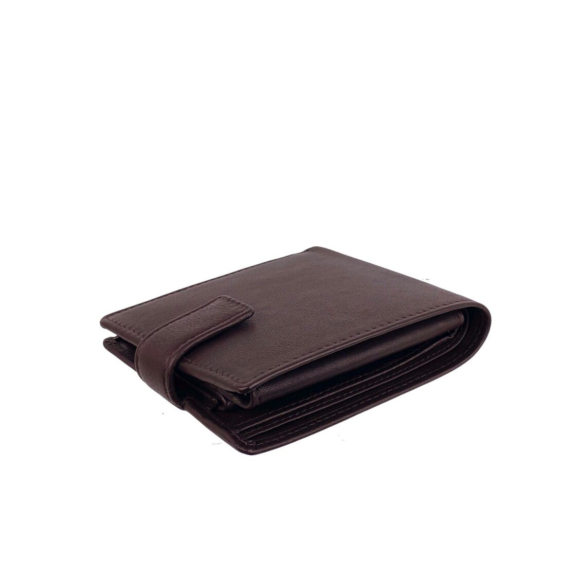 Genuine Leather Bi-Fold With Snap Closure