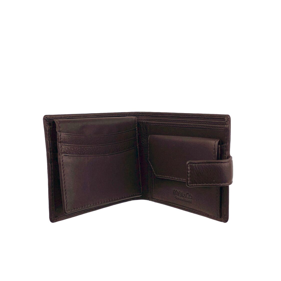 Genuine Leather Bi-Fold With Snap Closure