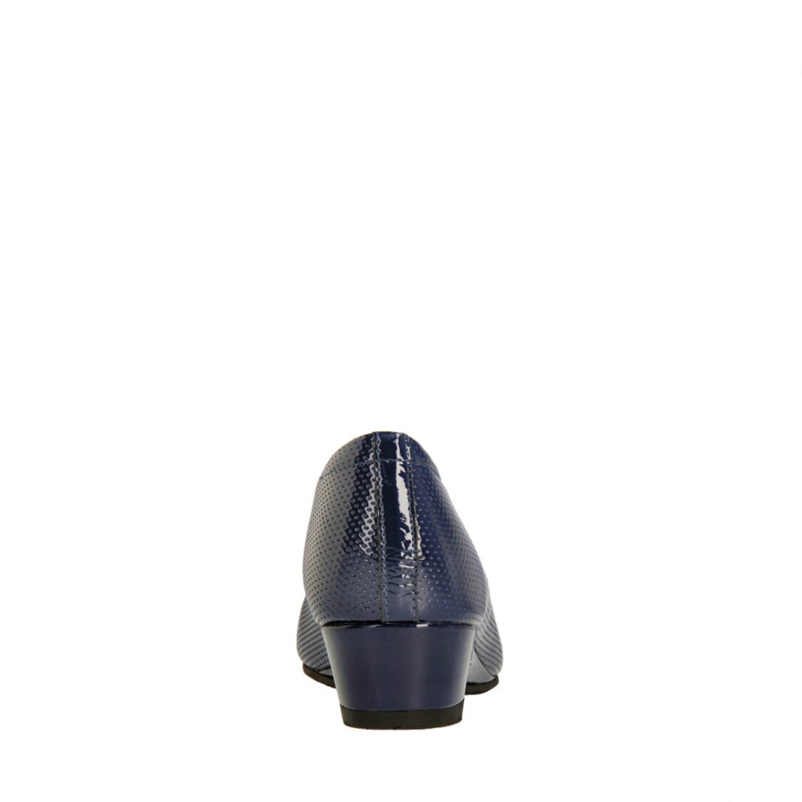 Caratti 1991 Navy Leather Wedged Heels (Short)