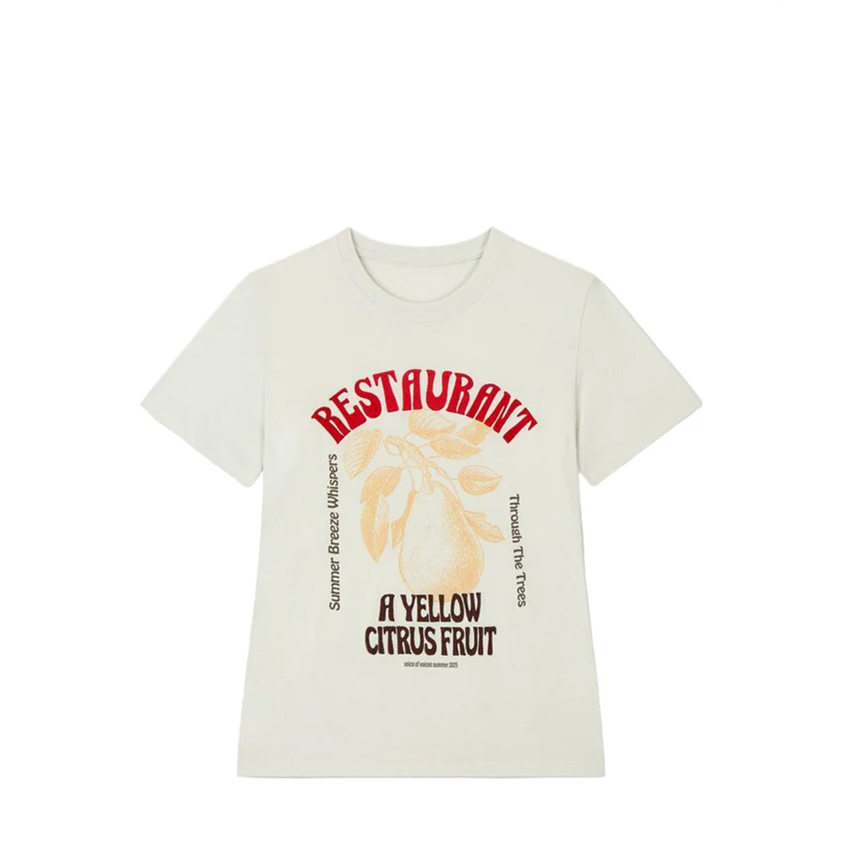 Voice Of Voices Print Crewneck Tshirt White