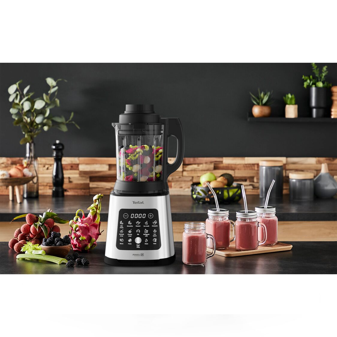 Tefal Perfectmix Cook Heating High Speed Blender + Steam Basket (BL83SD)
