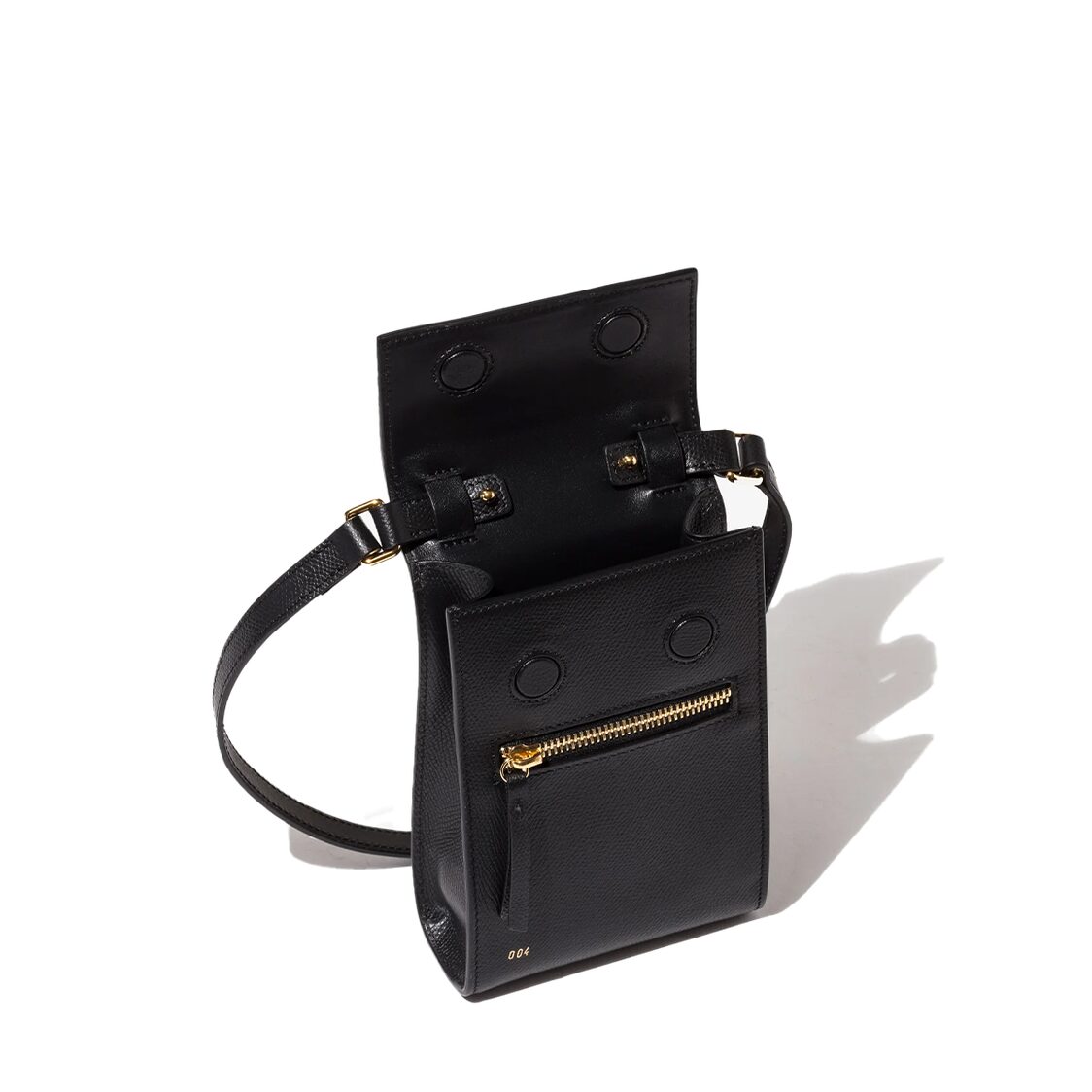 RSVP Passive Aggressive Grained Black Mobile Bag