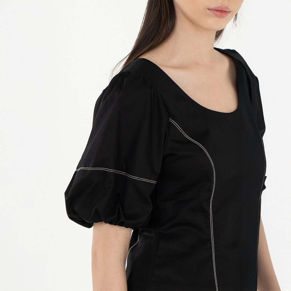 K/WOODS Stain Repellent Seam Theory Top in Black