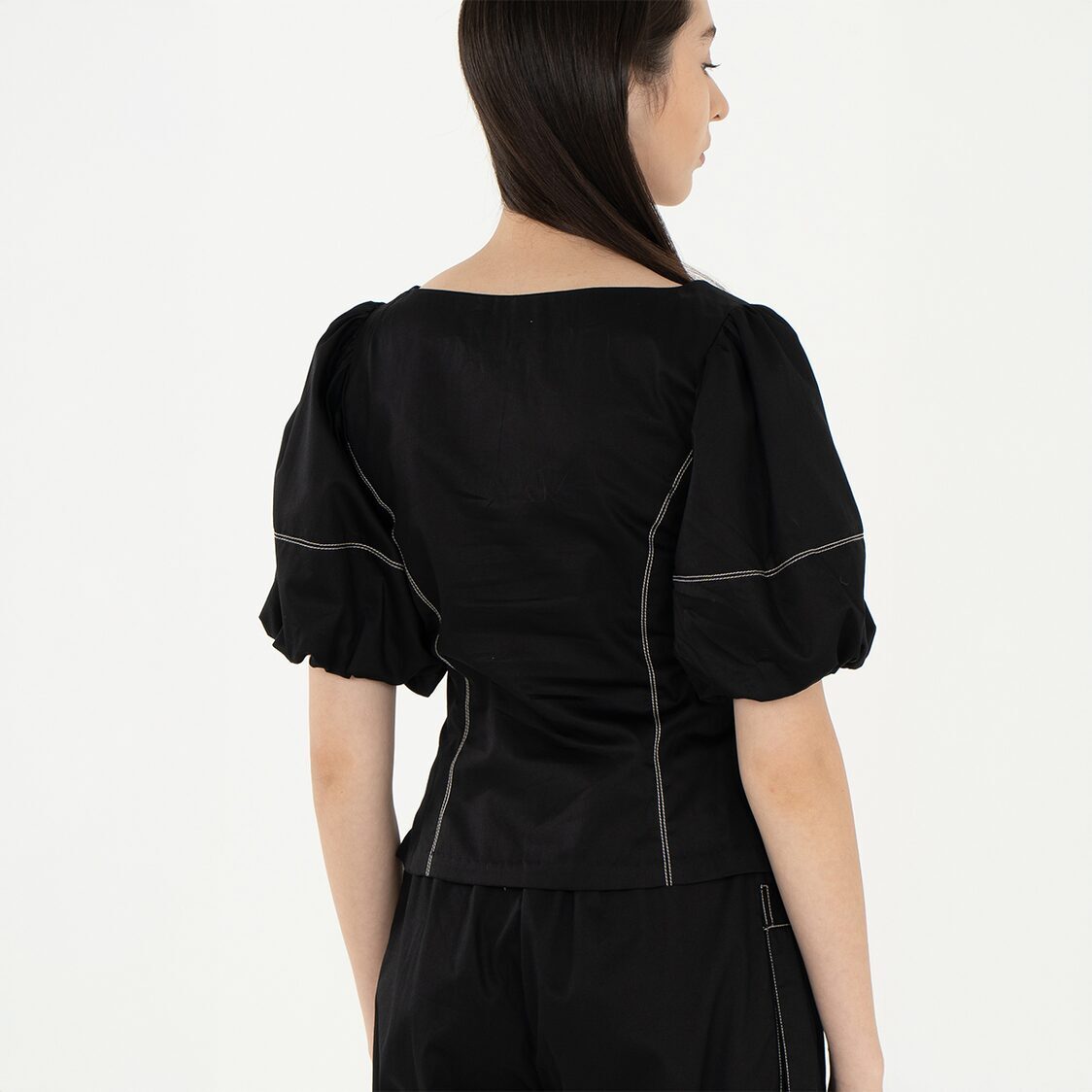 K/WOODS Stain Repellent Seam Theory Top in Black