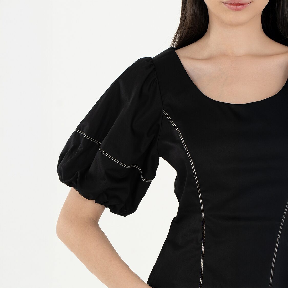 K/WOODS Stain Repellent Seam Theory Top in Black