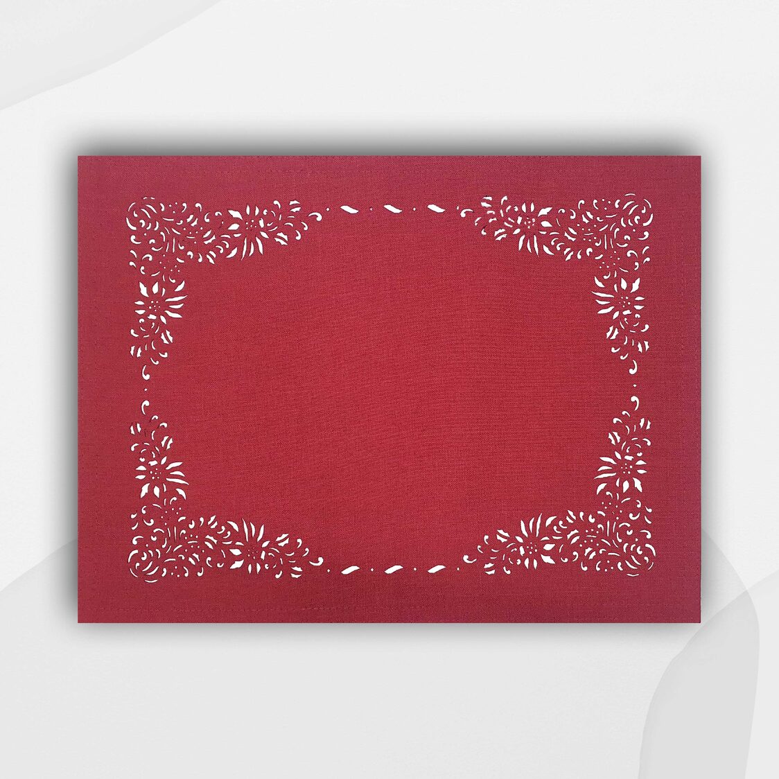 J. Rapee Jardin Placemat Red