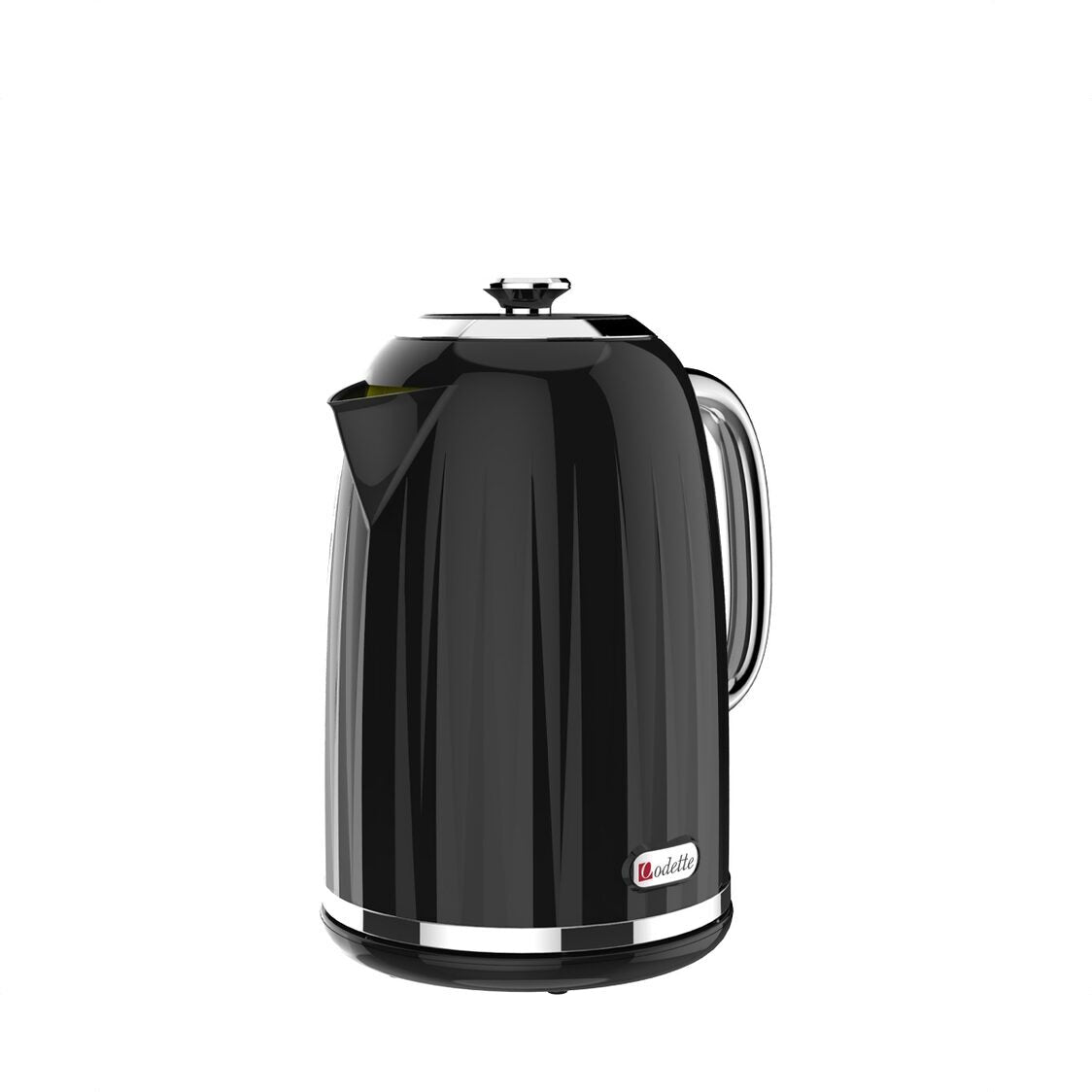 Odette 1.7L Retro Design Electric Kettle Black