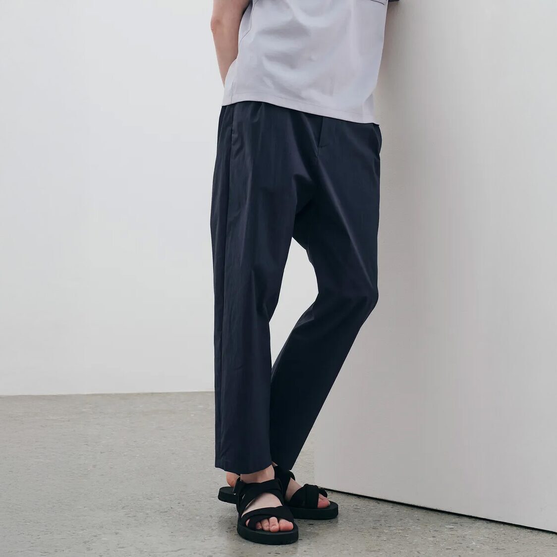 Mind Bridge Relaxed Fit Full Banding Pants D/Navy