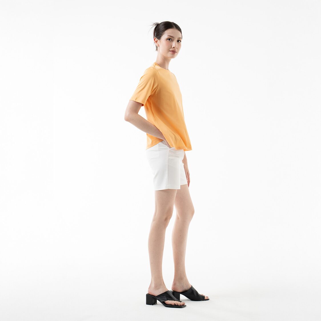 K/WOODS Essential Crew Neck Tee in Yellow Sand