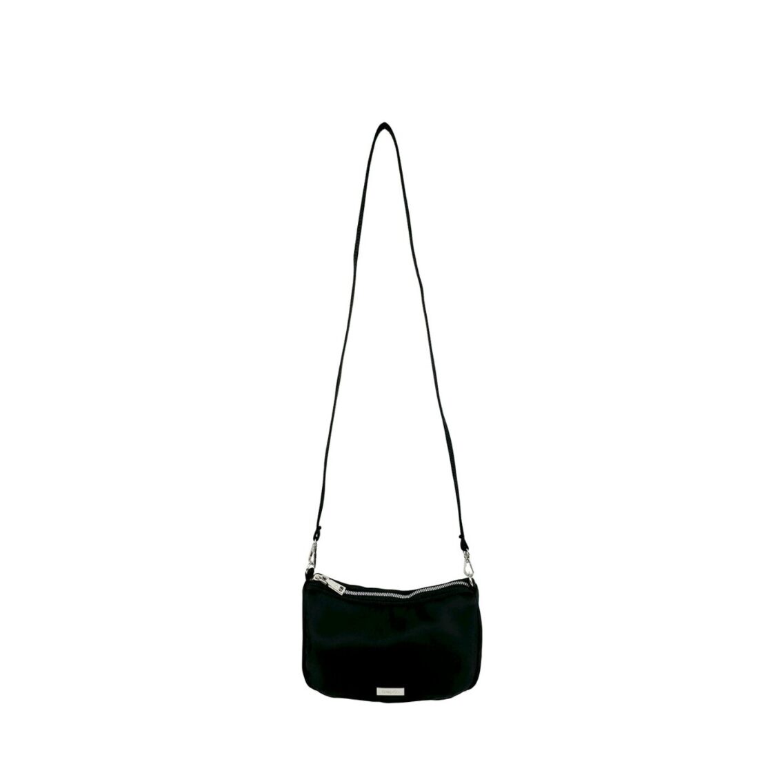 Mel&Co Casual Nylon Shoulder Sling Bag Small Black