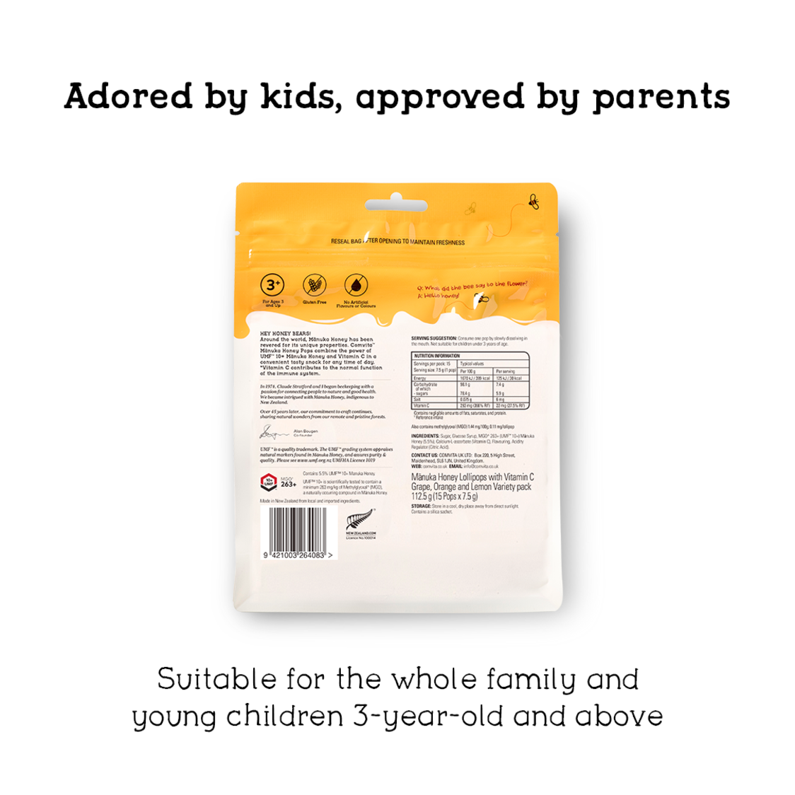 Comvita UMF 10+ Manuka Honey Soothing Pops (15 Pops)