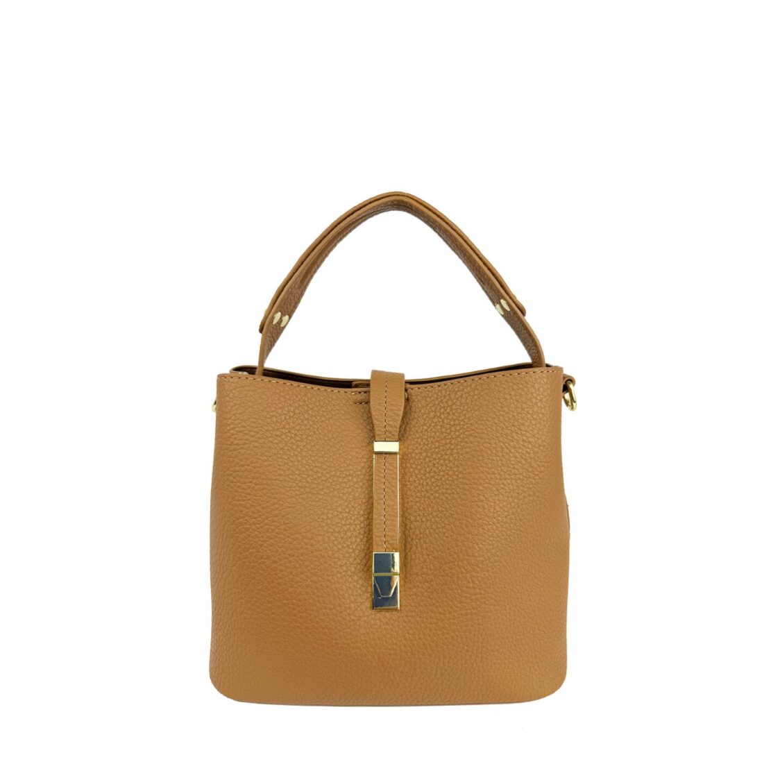 Mel&Co Pebbled Single Handle Bucket Satchel Bag