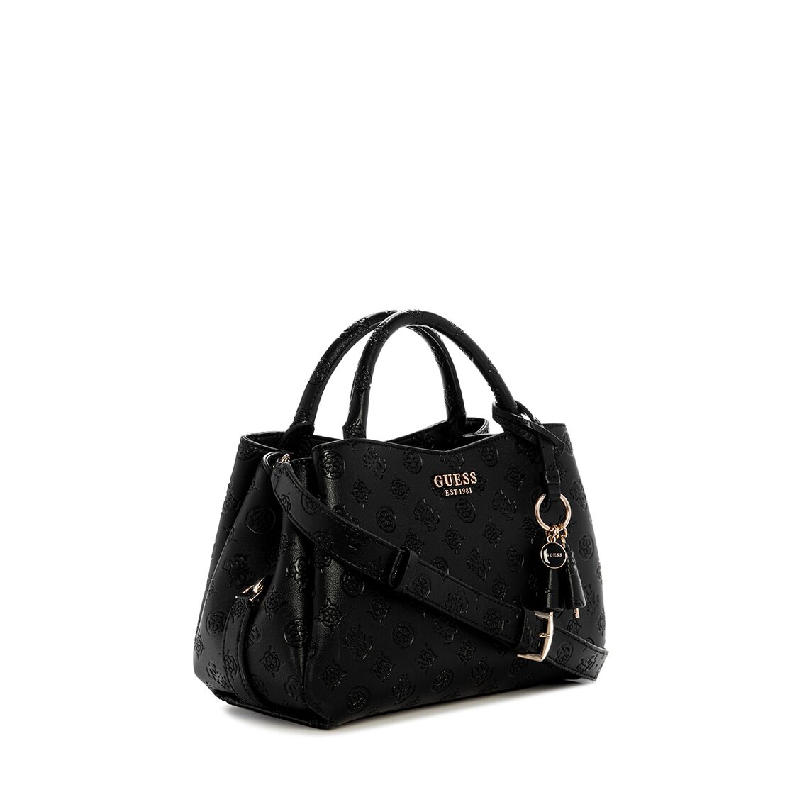 Guess Phoebe Girlfriend Satchel - Black Logo