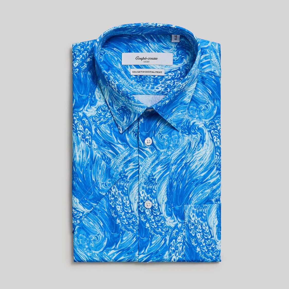 Coupe Cousu Short Sleeve Shirt, Print CCSSE290-PRINT