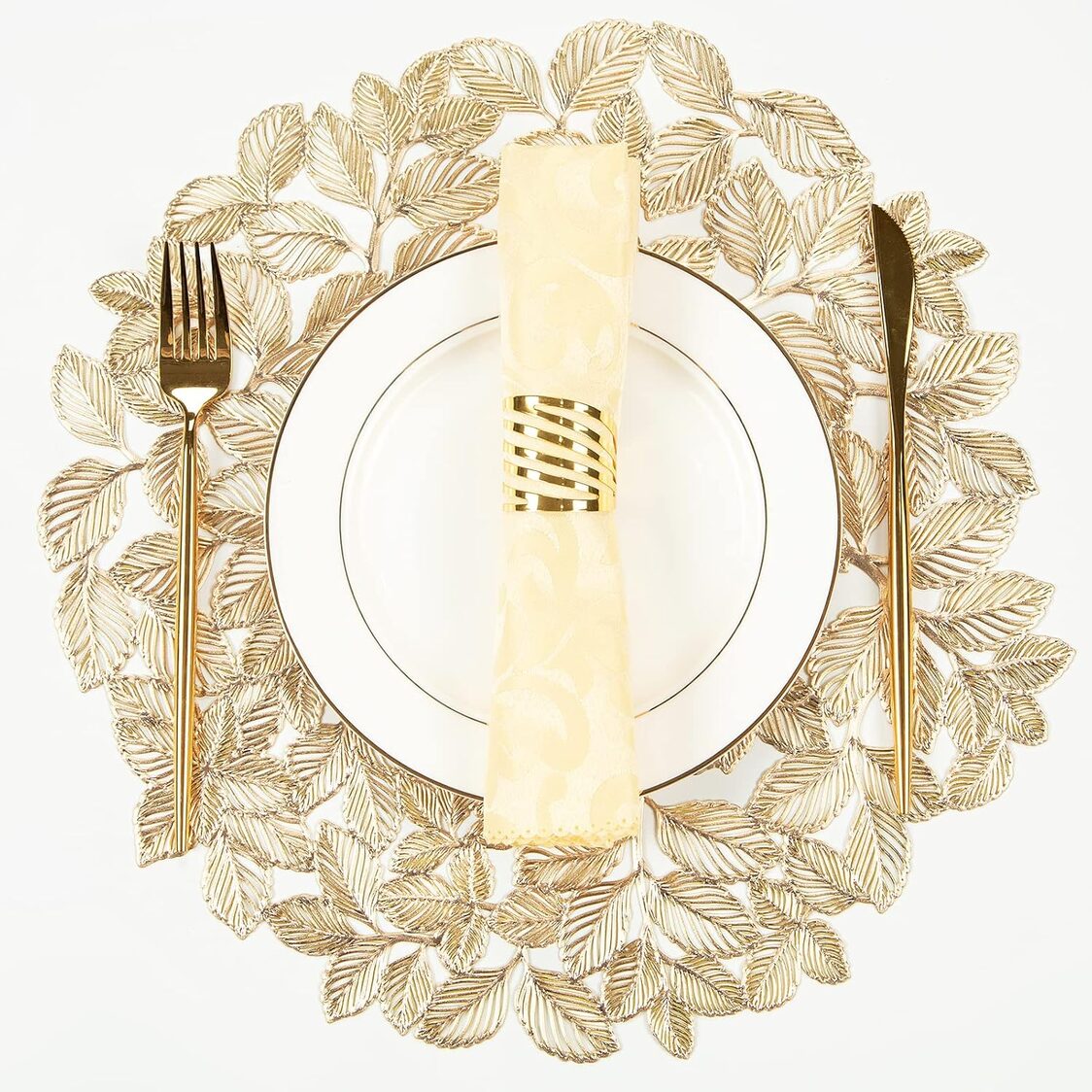 J. Rapee Petal Placemat Gold