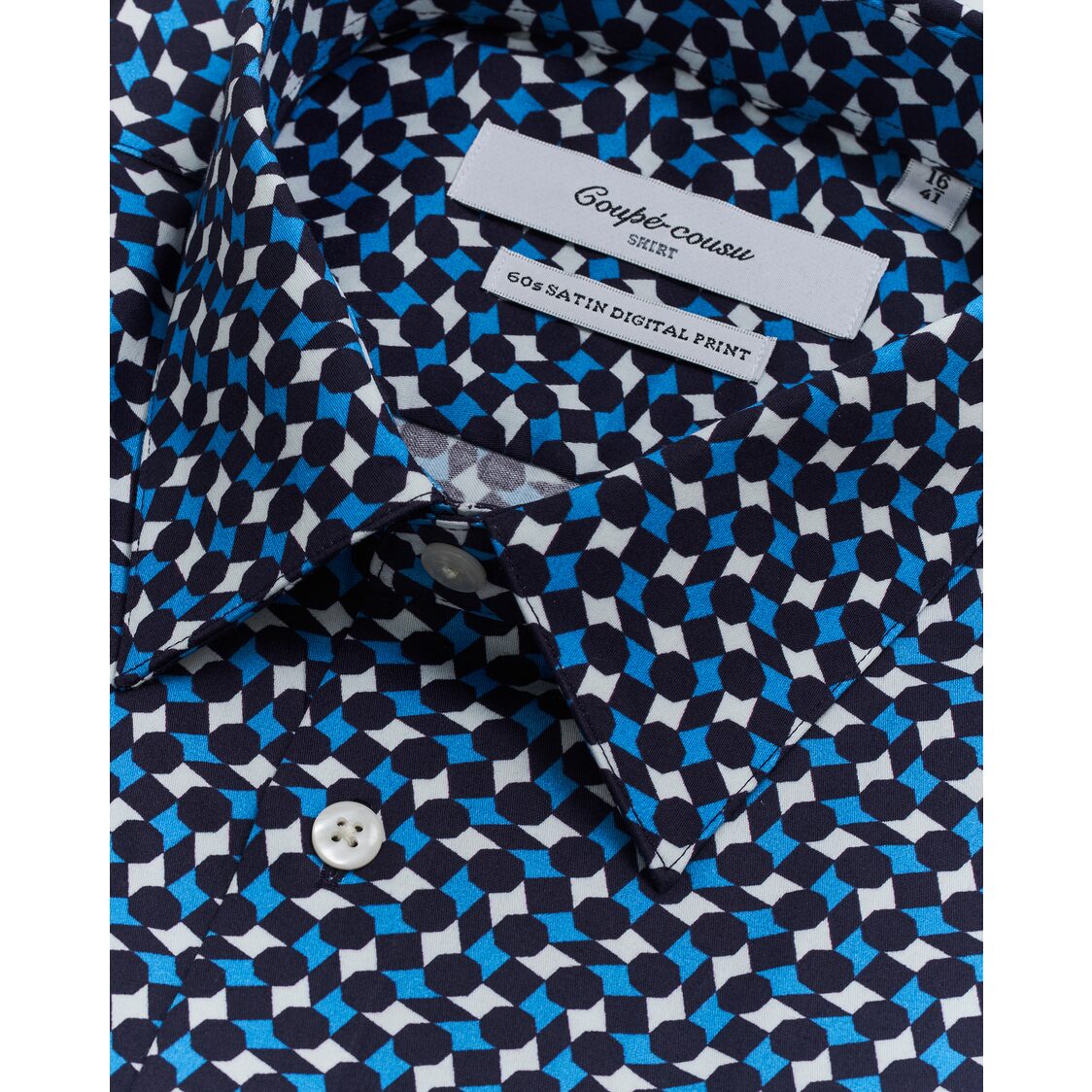 Coupe Cousu Short Sleeve Shirt, Print CCSSE303-PRINT