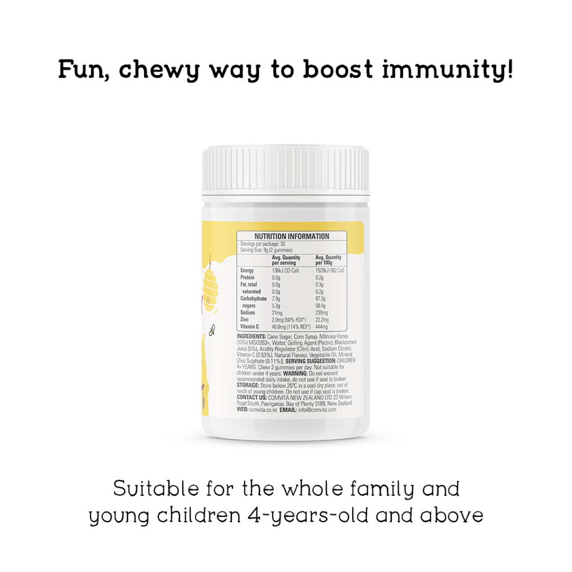 Comvita Kids Day-Time Soothing Syrup (Orange Flavour) 118ml