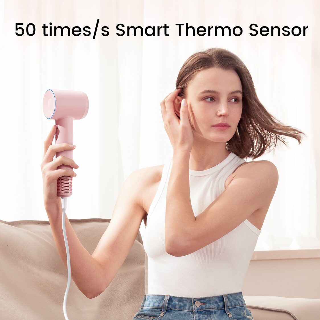 Laifen SE High-speed Hair Dryer Negative Ionic Fast Drying Low Noise Thermo-Control Long Lasting - Blue
