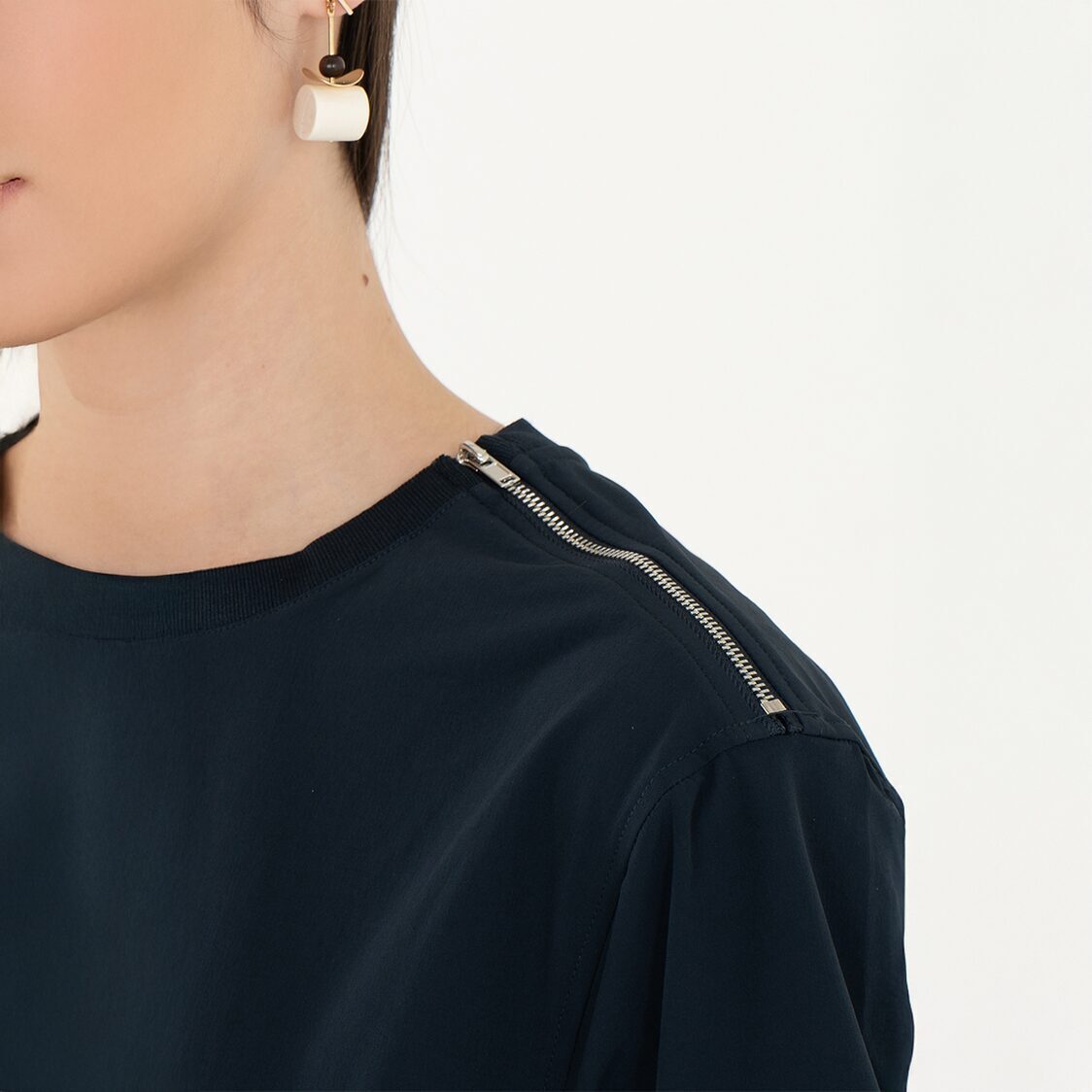 K/WOODS Ice Cool Relaxed Shift Dress in Midnight