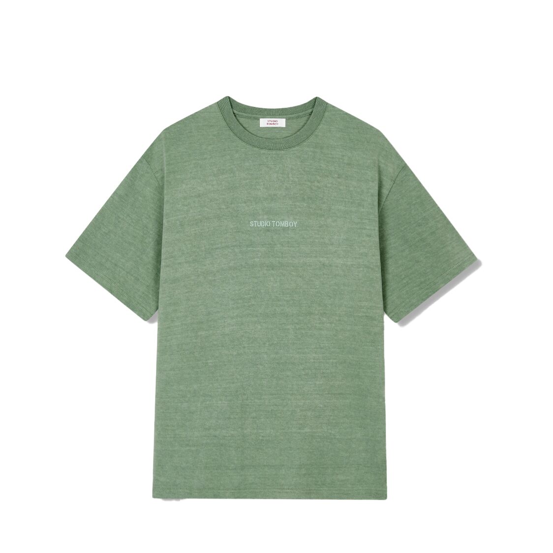 Studio Tomboy Chest Logo Pigment T-Shirt