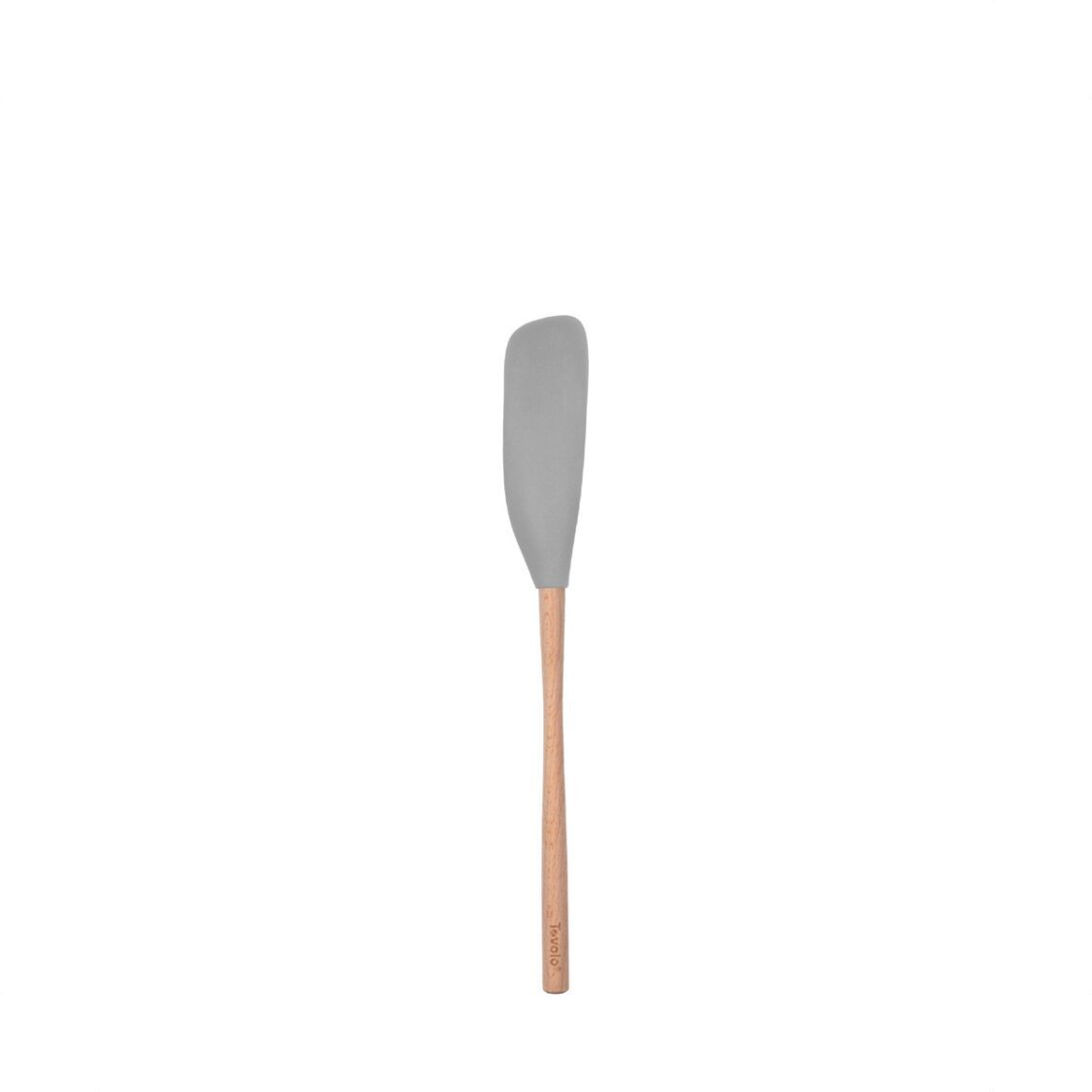 Tovolo Flex-Core® Wood Handled Jar Scraper Oyster Gray