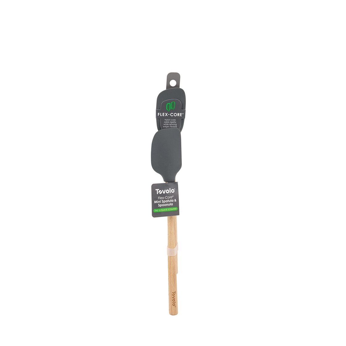 Tovolo Flex-Core WHandled Mini Spatula & Spoonula Set of 2 - Charcoal