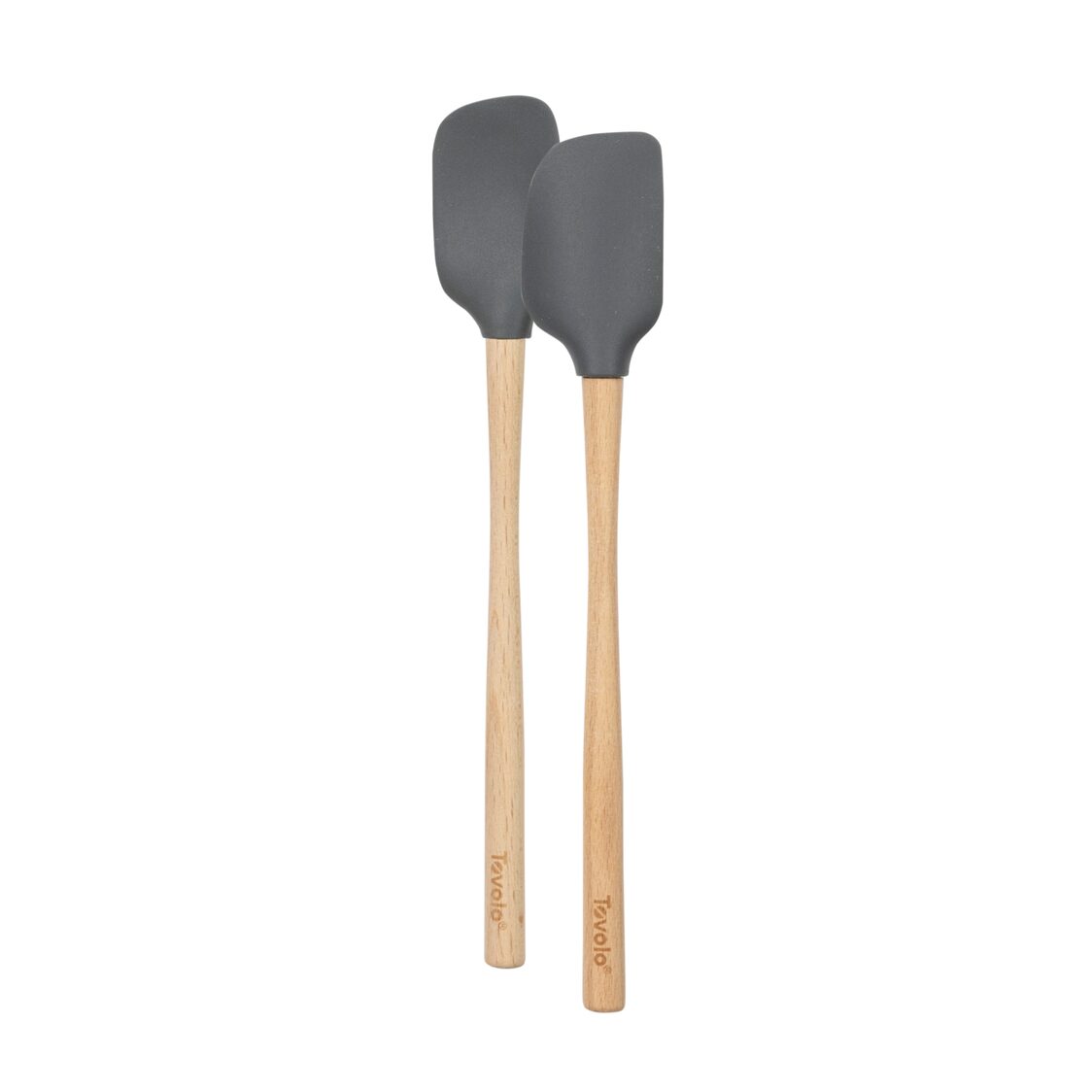 Tovolo Flex-Core WHandled Mini Spatula & Spoonula Set of 2 - Charcoal