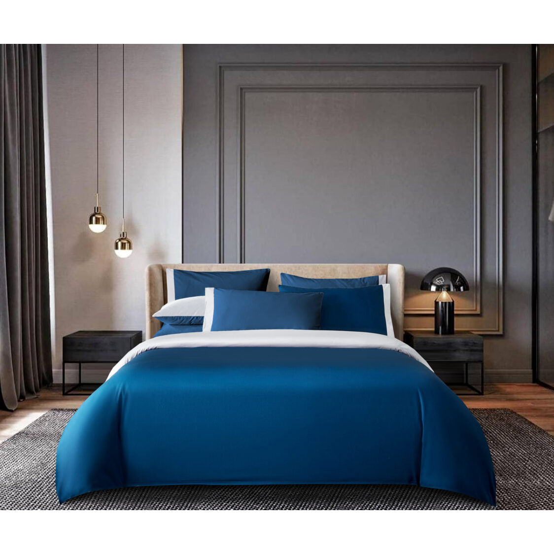 Penthouse Living Cassio Bedset Blue White