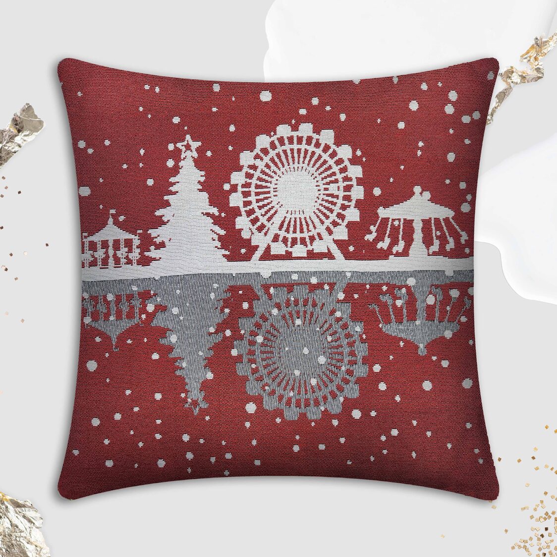 J. Rapee Carnival Cushion Cover Red