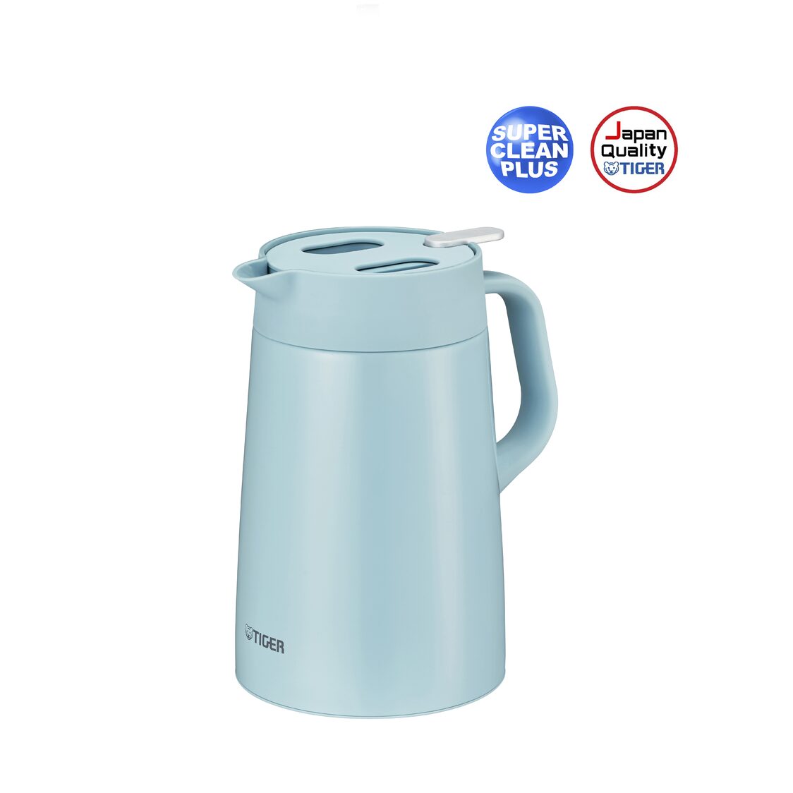 TIGER Double Stainless Steel Handy Jug 1.2L - Aqua Blue (PWO-A120 AC)