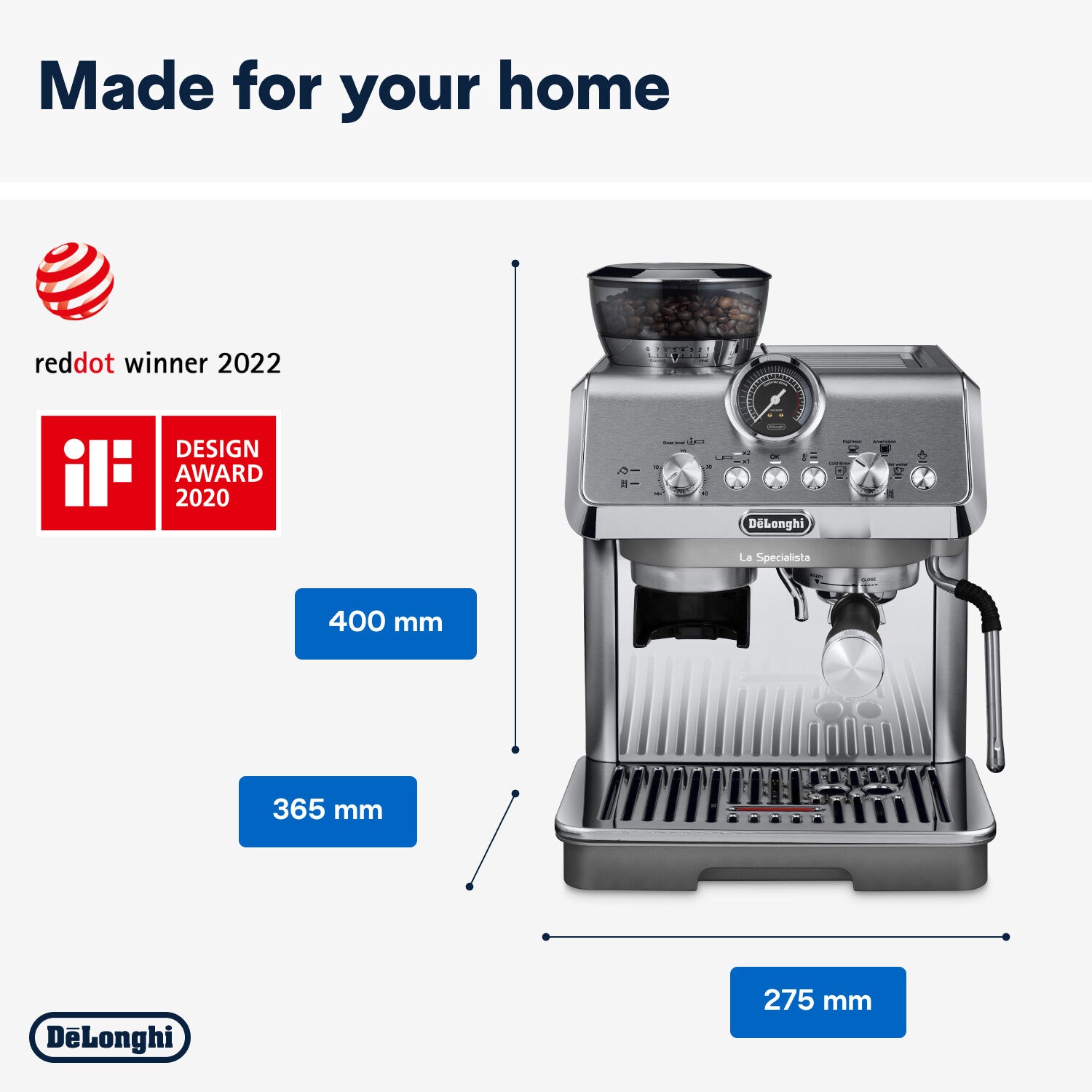 Delonghi Coffee Machine Esp-pump Grinder La Specialista Arte Evo (EC9255.M)