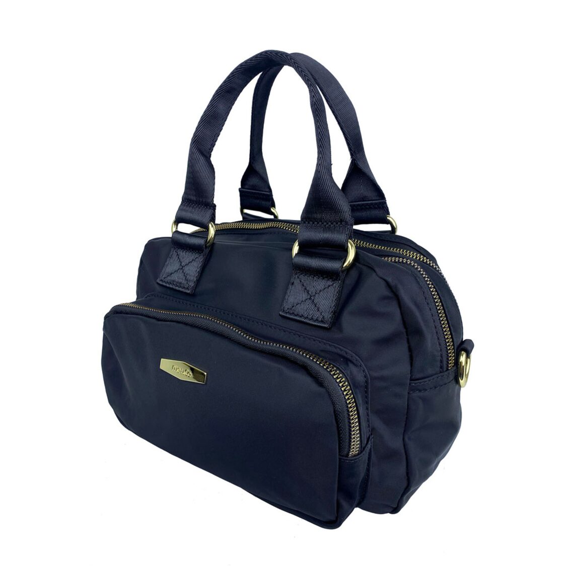 Mel&Co Nylon Two Compartment Satchel