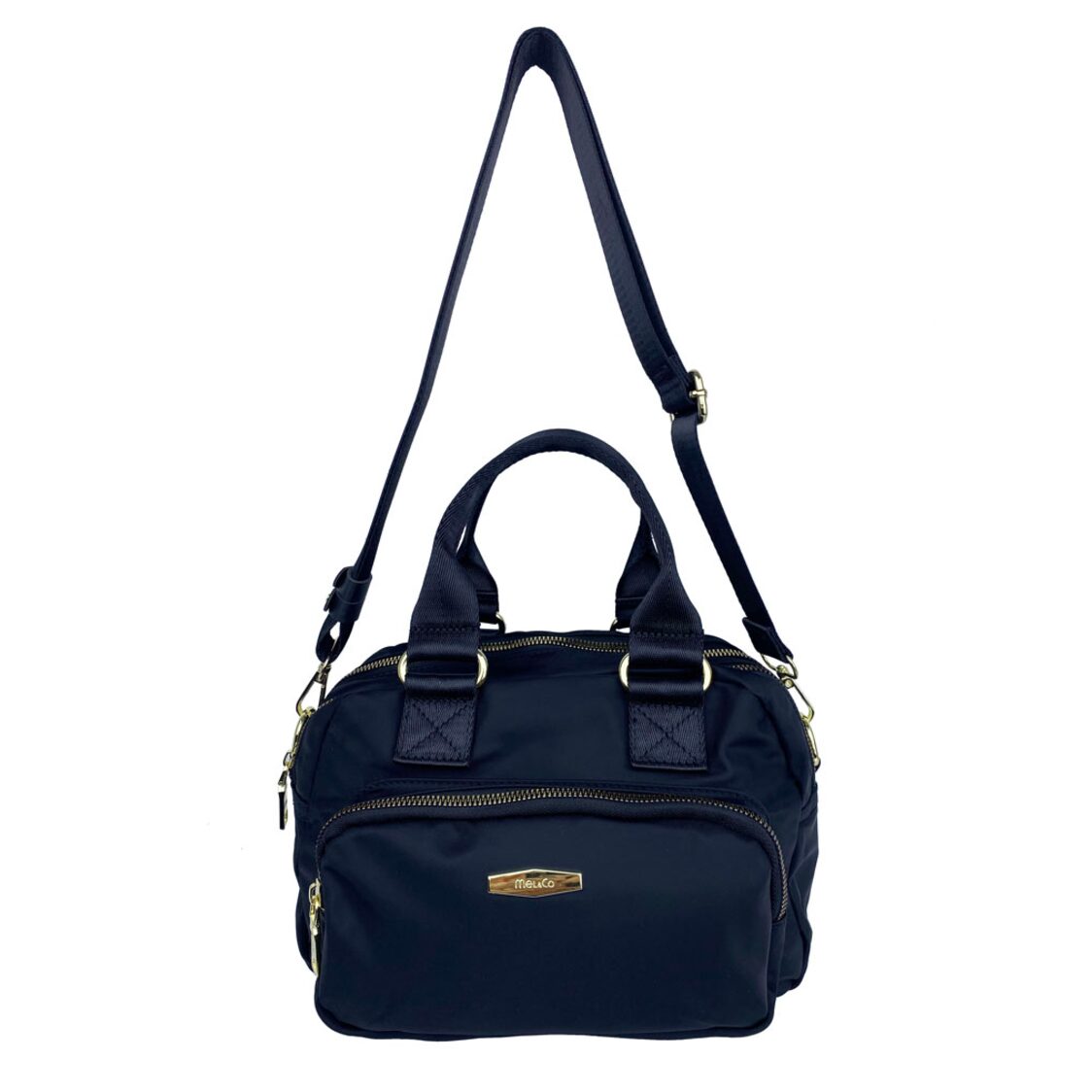 Mel&Co Nylon Two Compartment Satchel