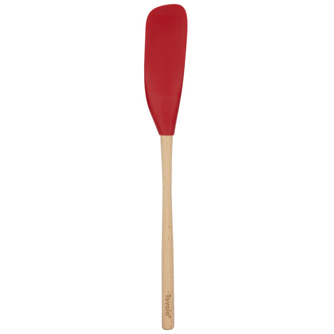 Tovolo Flex-Core® Wood Handled Jar Scraper - Cayenne