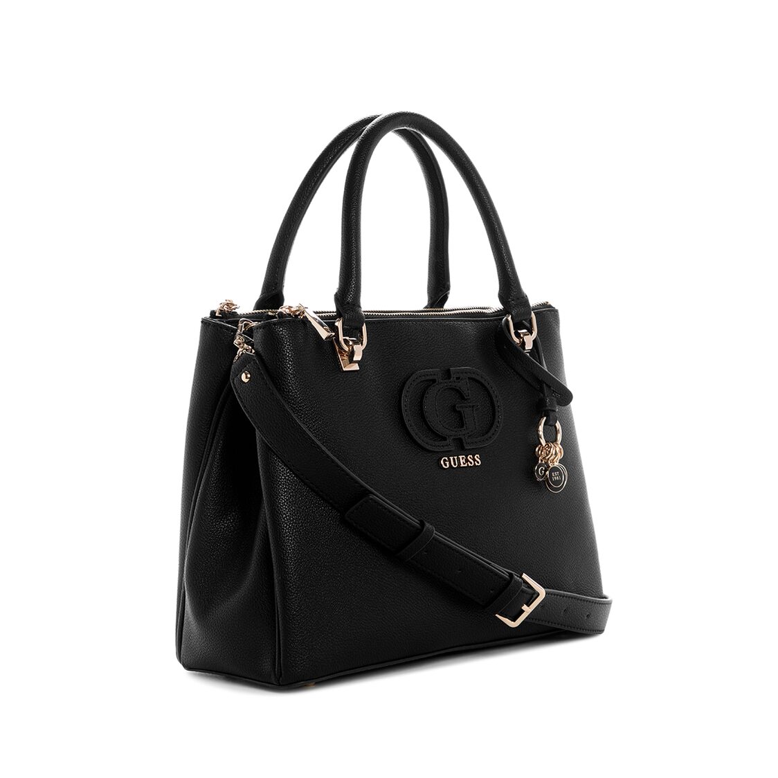 CALEBRA HOBO STATUS SATCHEL,BLACK