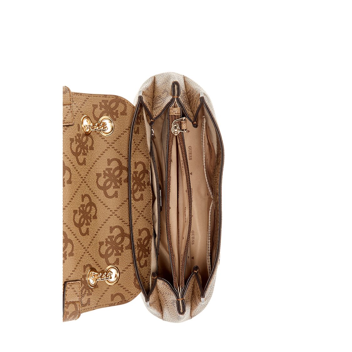 Guess Lorelei Convertible Xbody Flap - Latte Logo